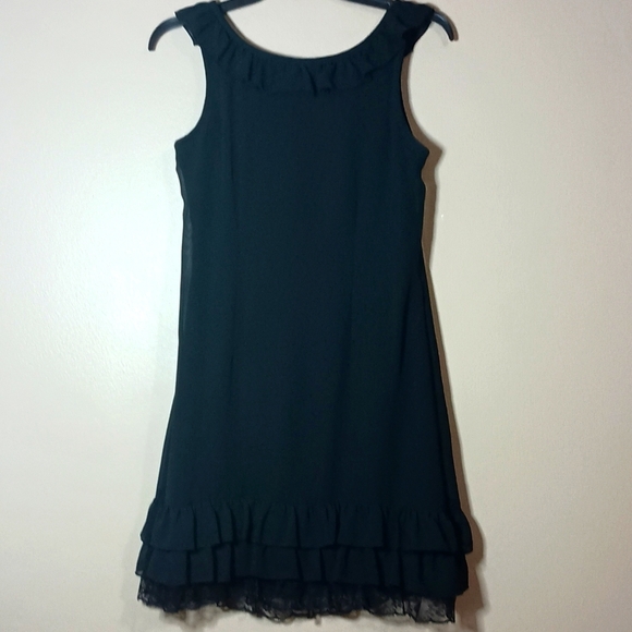 Xhilaration Black Lace & Ruffle Detail Dresses - Picture 7 of 13